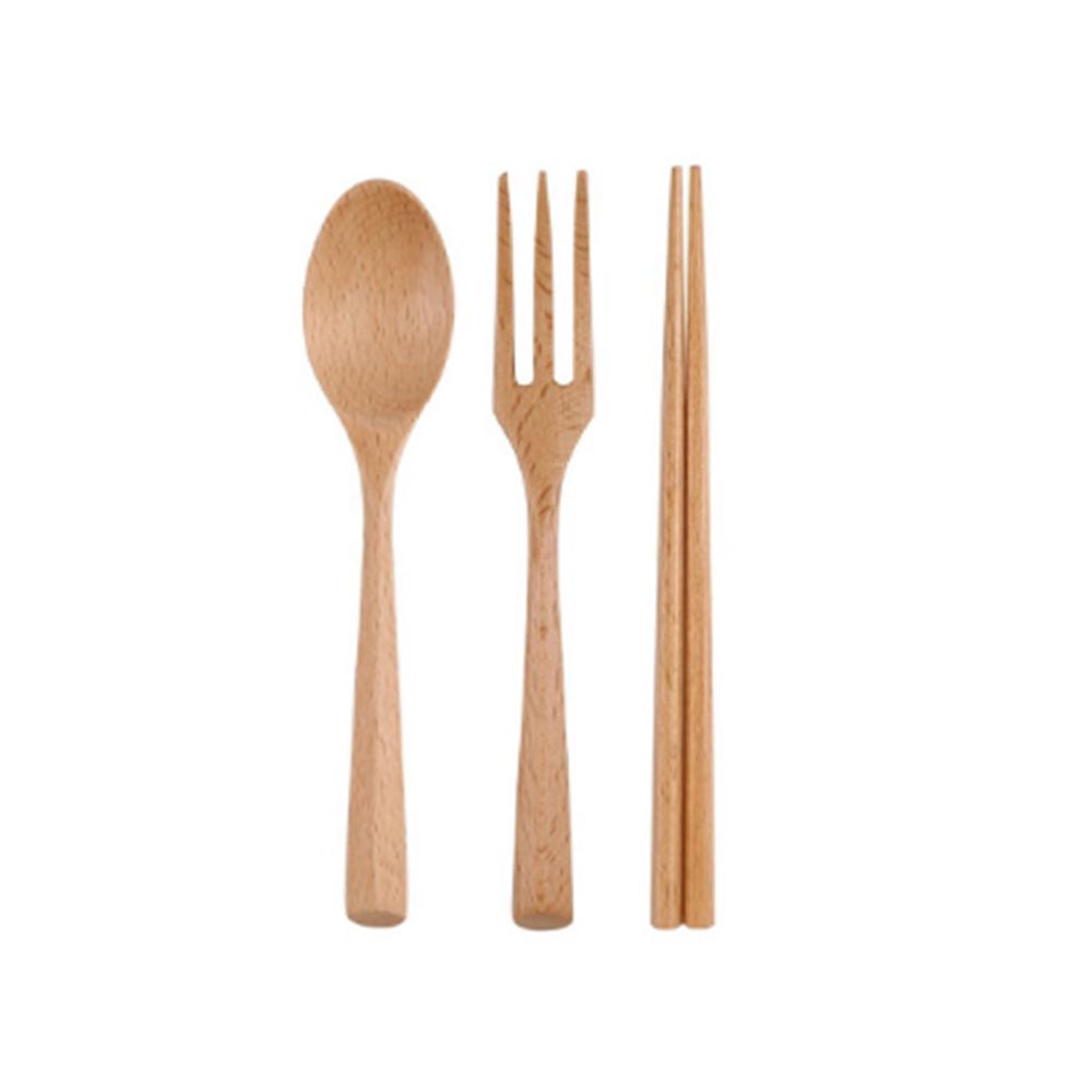 Wooden Cutlery Sets - 3 pcs